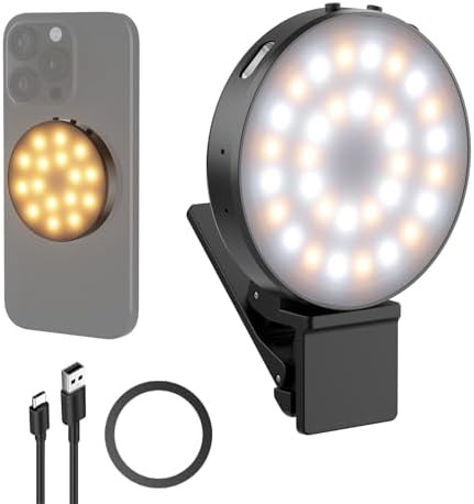 Magnetic magsafe selfie light for phones