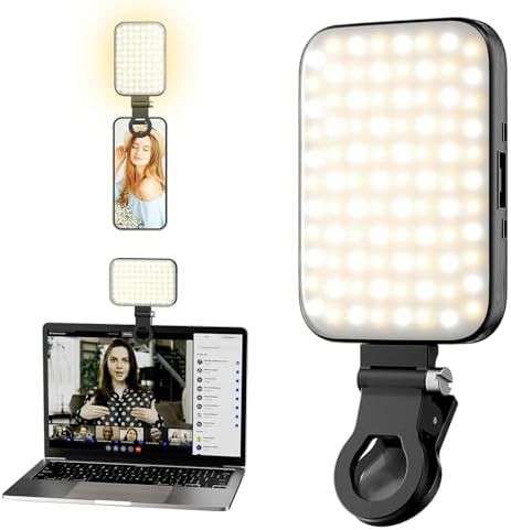 Rechargeable clip light with digital display