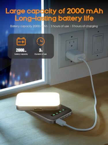 Rechargeable clip light with digital display — photo 3