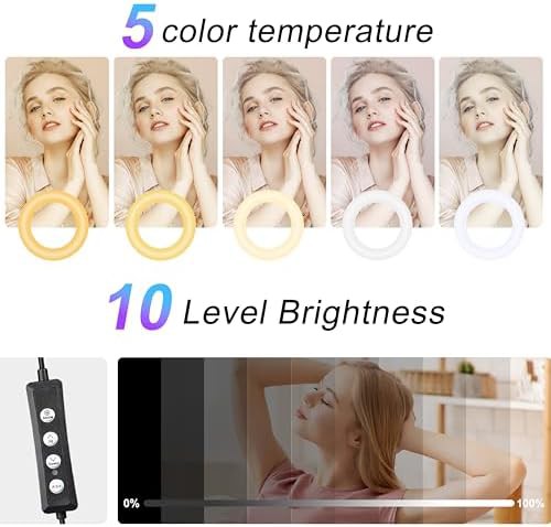 Tall tripod RGB ring light — photo 3