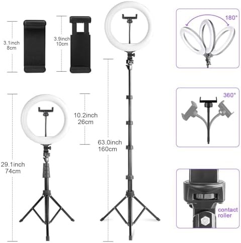 Tall tripod RGB ring light — photo 4