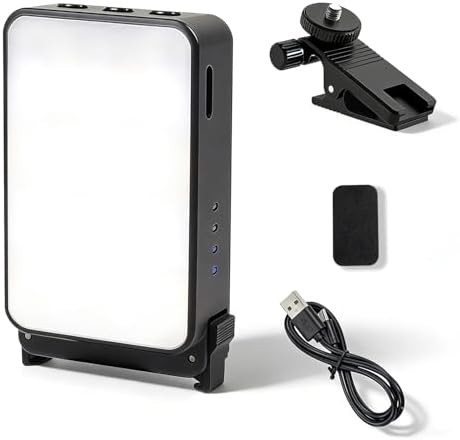 Mini video light with tripod adapter
