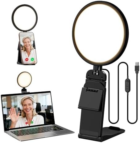 Eye care ring light for computer monitors