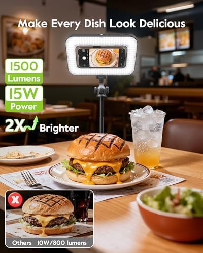 Magnetic portable tripod ring light for vlogging — photo 3