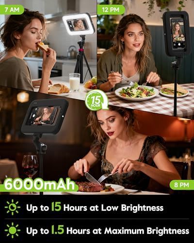 Magnetic portable tripod ring light for vlogging — photo 4