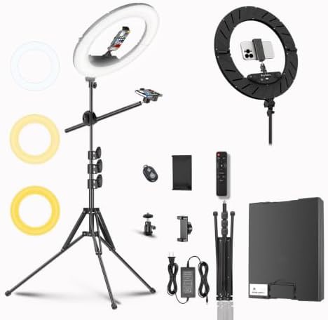 Eighteen inch light with dual phone holder