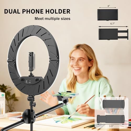 Eighteen inch light with dual phone holder — photo 4