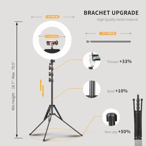 Eighteen inch light with dual phone holder — photo 5