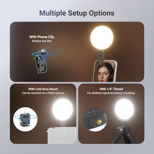 Clip on battery powered selfie fill light — photo 5