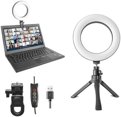 Six inch clip on video conference light