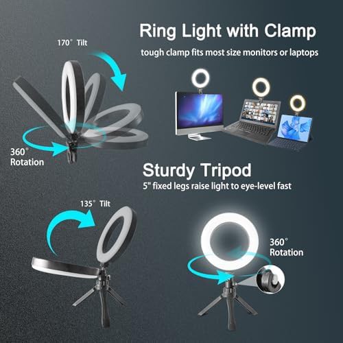 Six inch clip on video conference light — photo 4