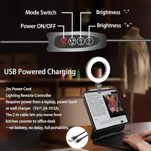 Six inch clip on video conference light — photo 5