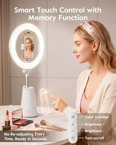 High CRI desk ring light for makeup — photo 5