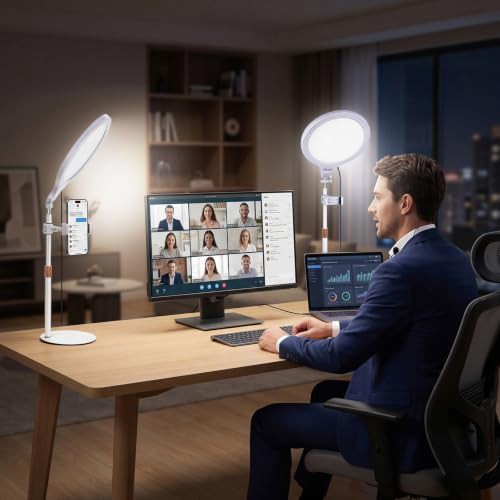 Ten inch desktop ring light with stand