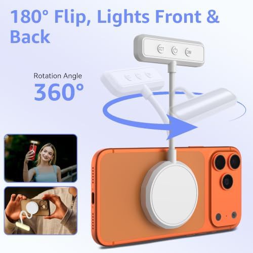 Magnetic gooseneck portable selfie light — photo 3