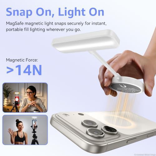 Magnetic gooseneck portable selfie light — photo 4