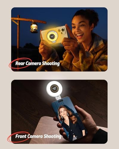 Magnetic rechargeable selfie light for phones — photo 5