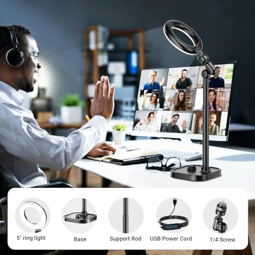 Portable streaming ring light for video recording — photo 3